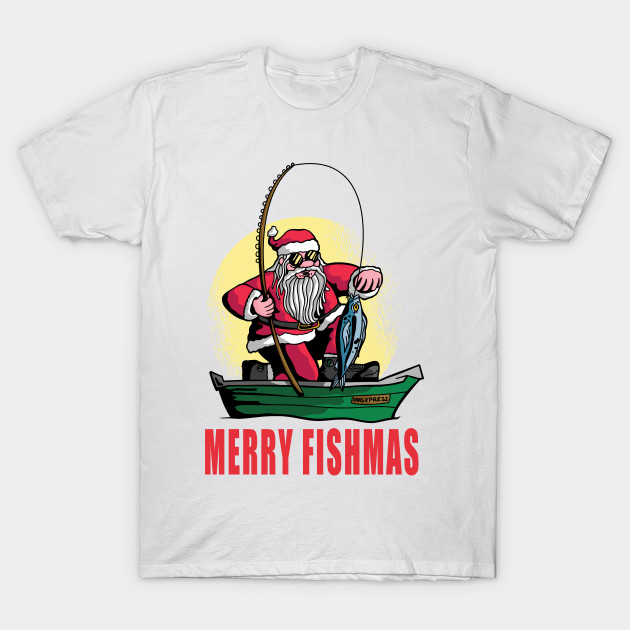 Merry Fishmas Santa Claus Fishing by Kribis